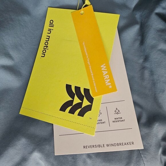 All In Motion Reversible Blue Windbreaker Fleece Jacket - Picture 10 of 10